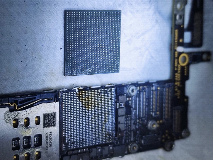 Hình ảnh tập đóng CPU của học viên - Trung tâm dạy nghề sửa điện thoại HAISP
